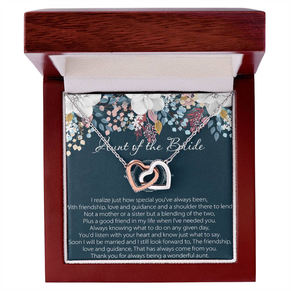 Aunt Of Bride Gift Aunt Of The Bride Necklace Aunt Interlocking Hearts Necklace Wedding Giftaunt Gift For Your Wedding Wedding Gift Aunt