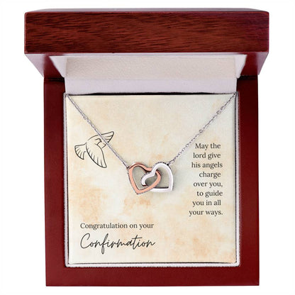 Interlocked Heart Necklace - For Confirmation Interlocking Hearts Necklace