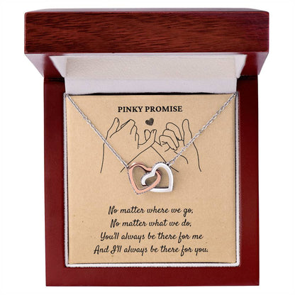 Pinky Promise - Interlocking Hearts Necklace