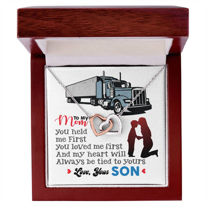 Trucker'S Mom - Interlocking Heart Necklace Interlocking Hearts Necklace