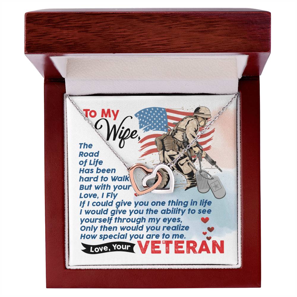 Veteran'S Wife - Interlocking Heart Necklace Interlocking Hearts Necklace