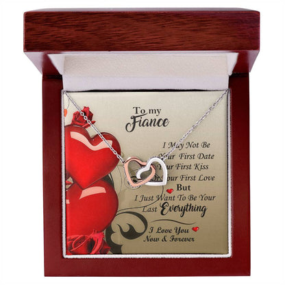All Yours Necklace For Fiance Interlocking Hearts Necklace