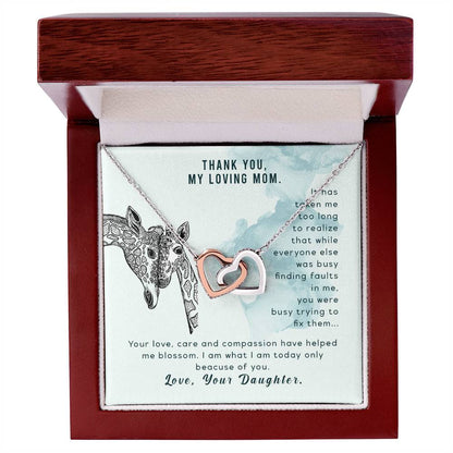 Mothers Day Gift From Daughter Son - Mother Necklace Gifts For Mom Mom Necklace Interlocking Hearts Interlocking Hearts Necklace