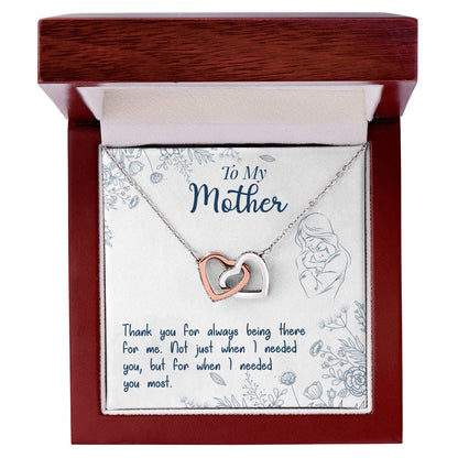 Mothers Day Gift From Daughter Son - Mother Necklace Gifts For Mom Mom Necklace Interlocking Hearts Interlocking Hearts Necklace