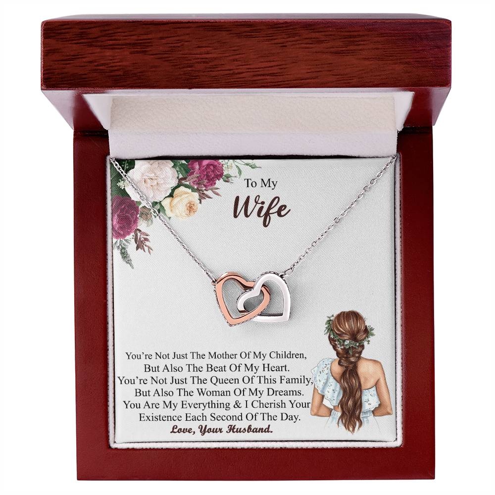 Gift For Wife Wife - Necklace Interlocking Hearts Necklace