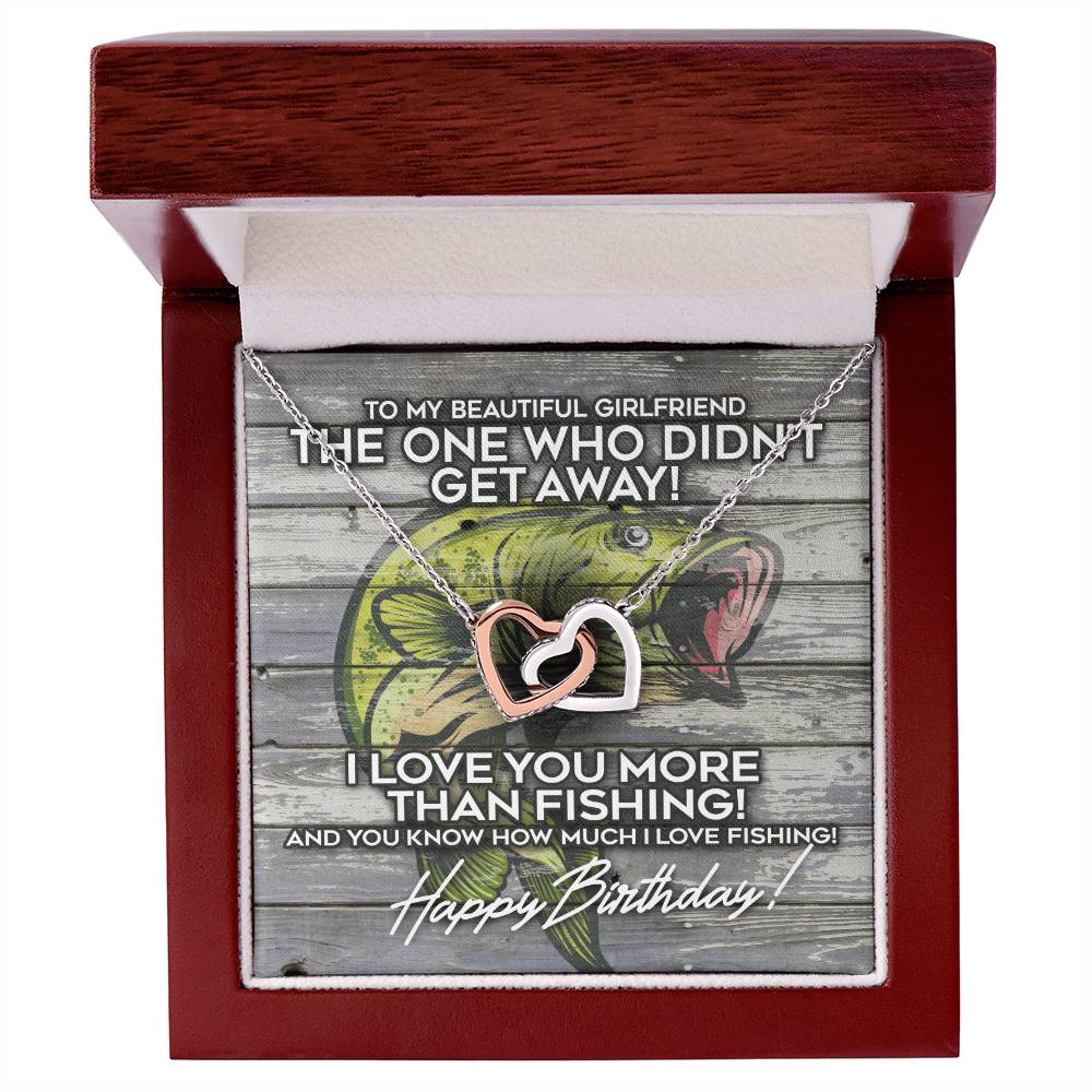 The Girlfriend Who Didn'T Get Away Interlocking Hearts Necklace