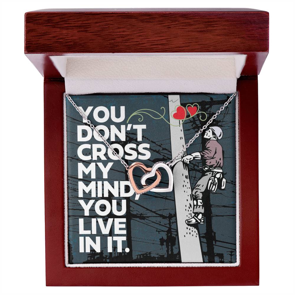 Lineman'S Girlfriend - Interlocking Heart Necklace Interlocking Hearts Necklace