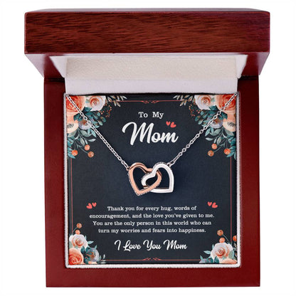 Heart Neckless For Mother'S Day Interlocking Hearts Necklace