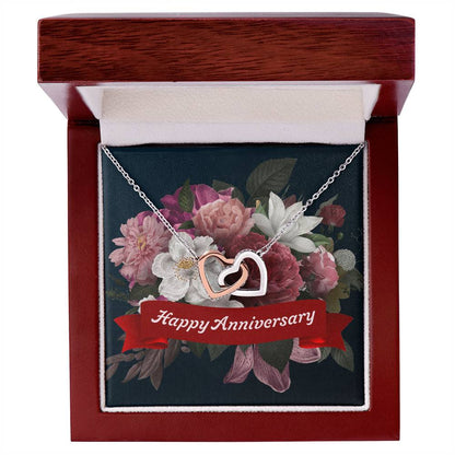 Happy Anniversary - Interlocking Hearts Necklace