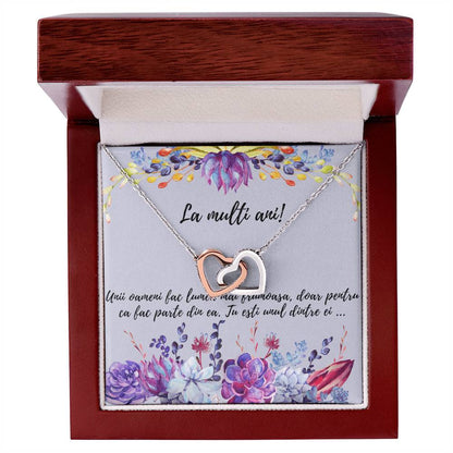 Unii Oameni Fac Lumea Mai Frumoas? Doar Pentru C? Fac Parte Din Ea! Interlocking Hearts Necklace