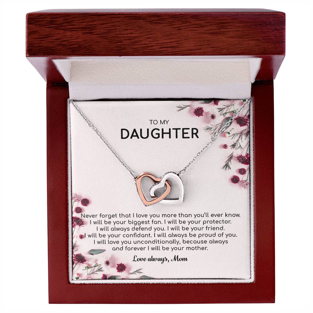 Forever I Will Be Your Mother - Interlocking Hearts Necklace