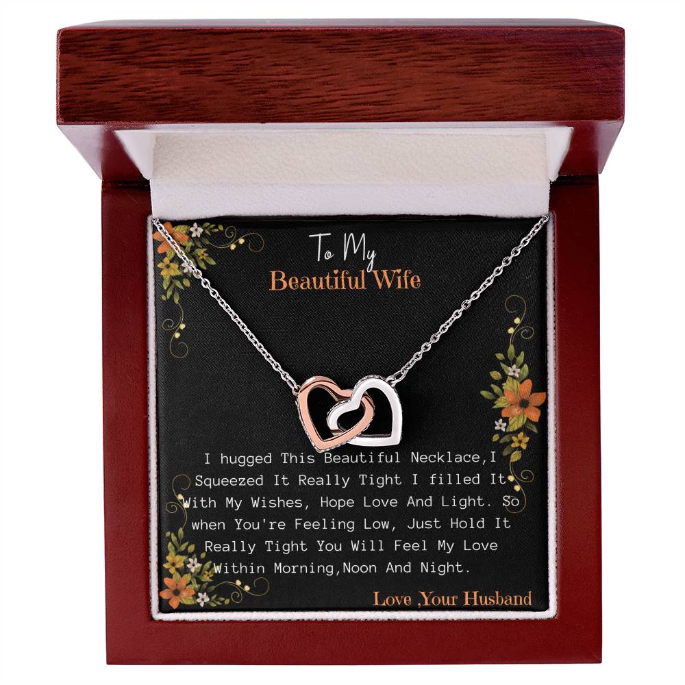 NE93E7~1 Interlocking Hearts Necklace