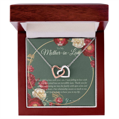 Mother In Law Gift Mom In Law Jewelry Mother'S Day Gift For Mother-In-Law Gift For Mother In Law Mother-In-Law Necklace Interlocking Hearts Necklace