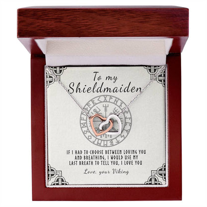My Shieldmaiden Interlocking Hearts Necklace