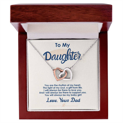 Collection Daughter - The Light Of My Soul - Interlocking Hearts Necklace