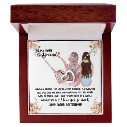 Bestfriend Interlocking Necklace Interlocking Hearts Necklace