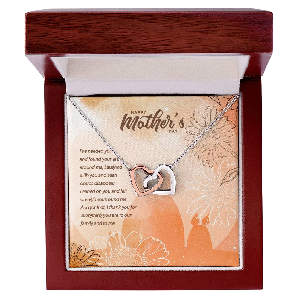 Special Edition Thank You For Everything - Happy Mothers Day Interlocked Hearts Necklace Tm2V5 Interlocking Hearts Necklace