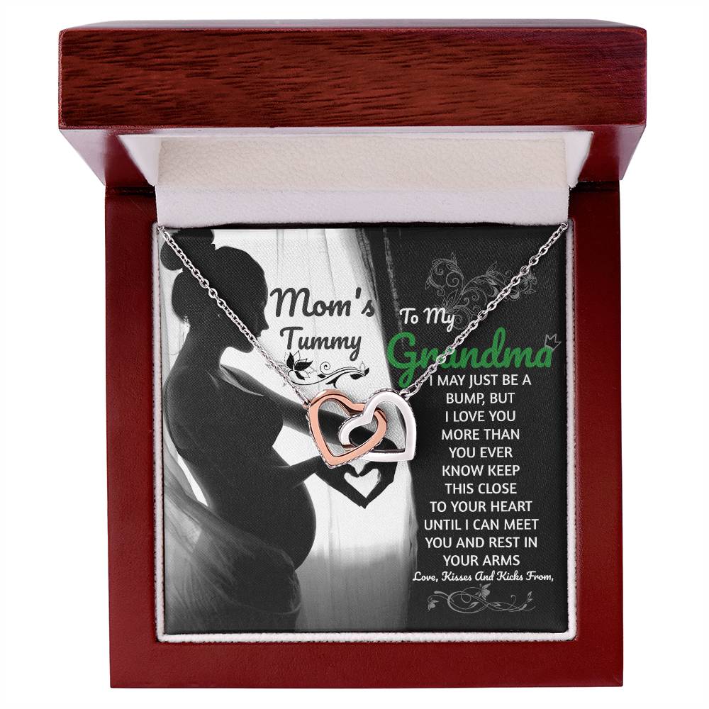 New Grandma Gift Grandma To Be Gifts For Expectant Grandmother Future Grandma Expecting Grandma Gift For Grandma To Be At Baby Shower Interlocking Hearts Necklace