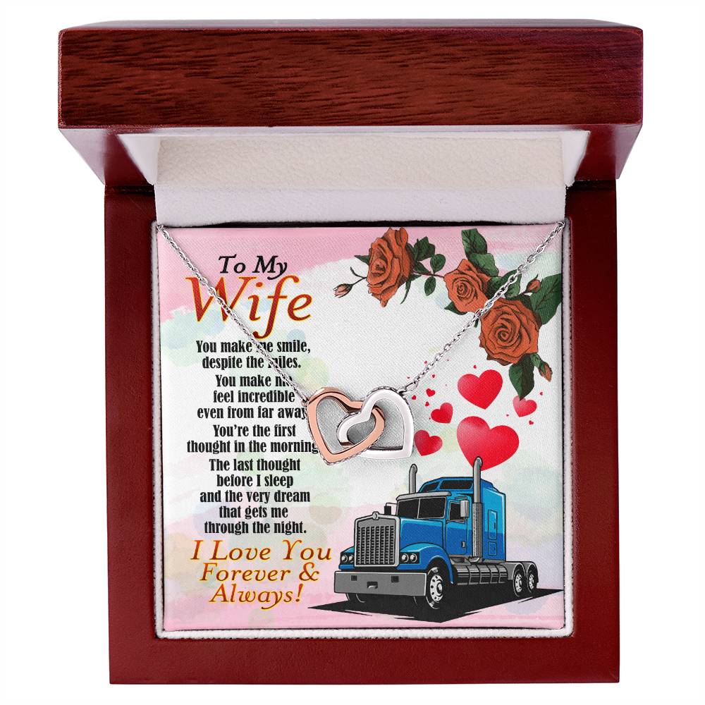 Trucker'S Wife - Interlocking Heart Necklace Interlocking Hearts Necklace