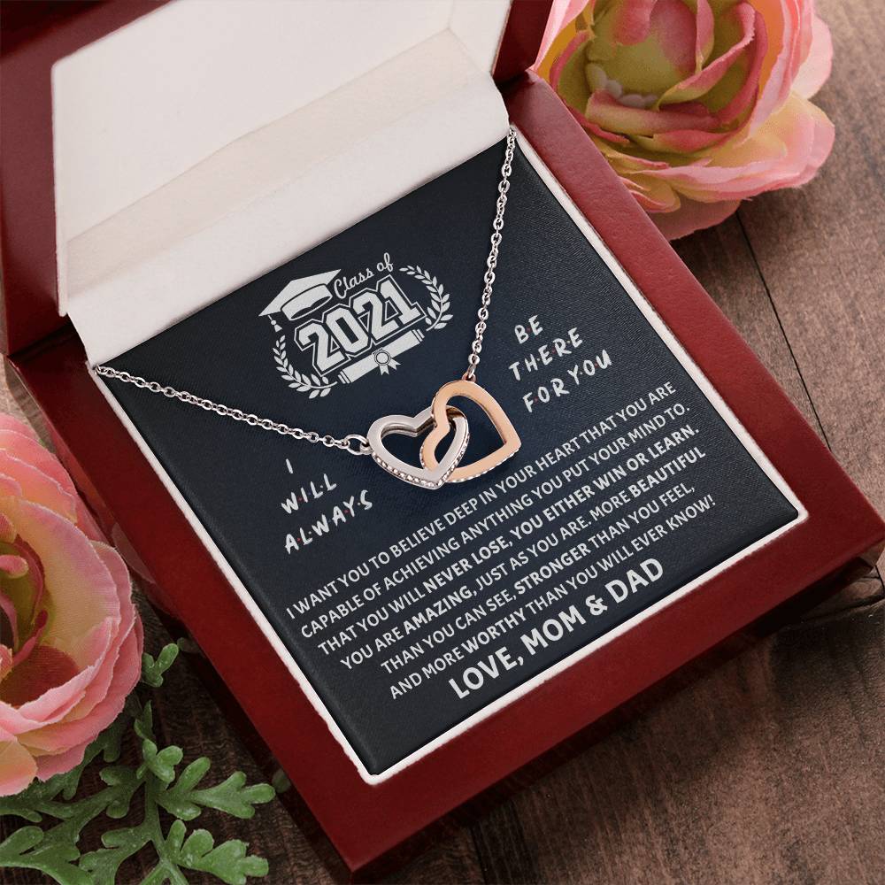 Be There For You Interlocking Hearts Necklace