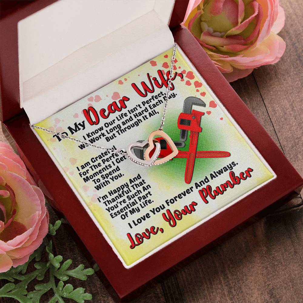 Plumber'S Wife- Interlocking Heart Necklace Interlocking Hearts Necklace