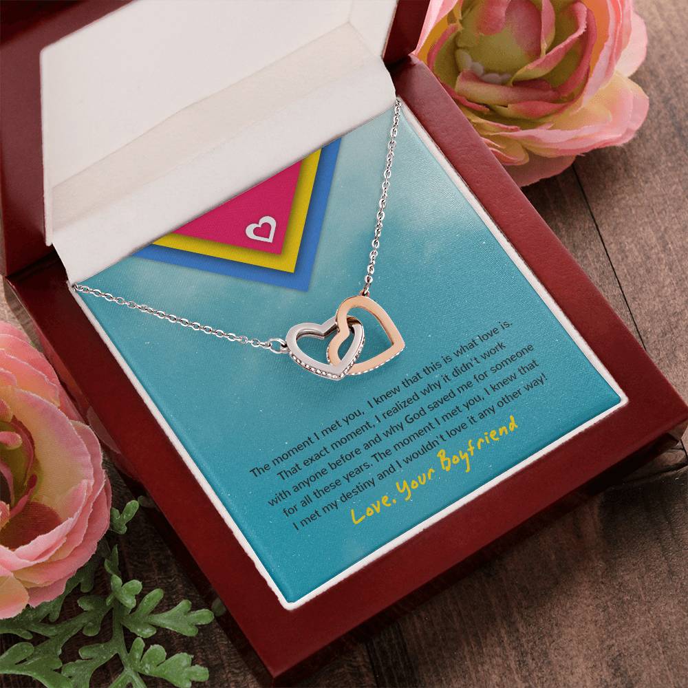 Interlocking Hearts - Moment Necklace For Gf Interlocking Hearts Necklace