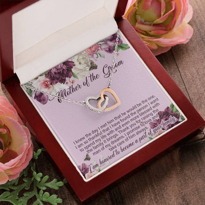 Mother Of The Groom Gift From Bride Mother Of The Groom Interlocking Heart Necklacepersonalized Gift For Mother Of The Groom Wedding Gift Interlocking Hearts Necklace