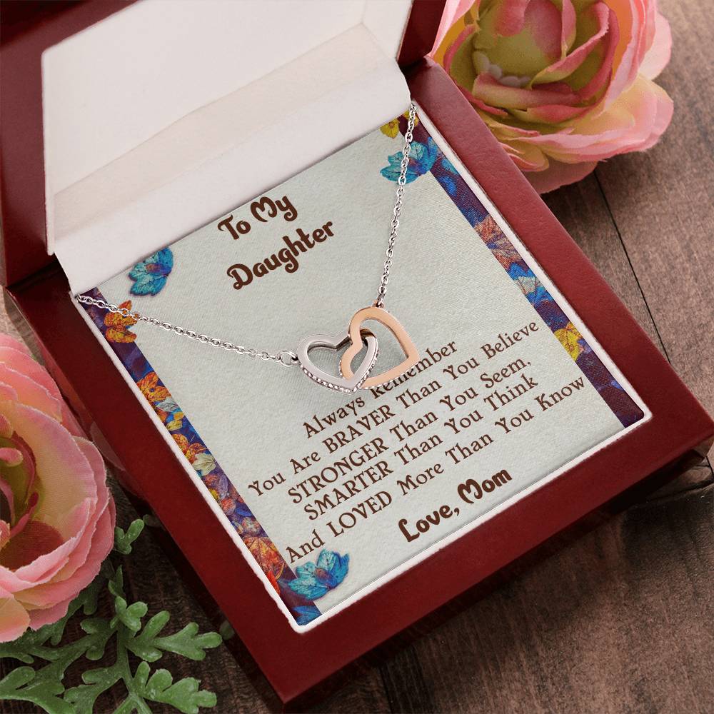 Mother & Daughter Necklace Interlocking Hearts Necklace