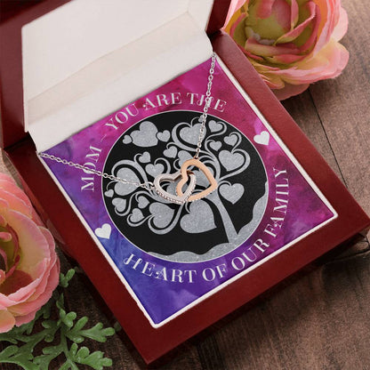 Heart Mom Interlocking Hearts Necklace