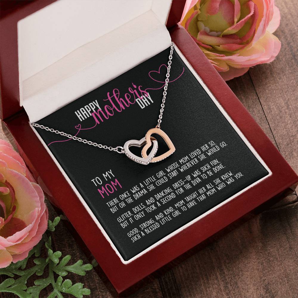 Limited Time - Happy Mother'S Day To My Mom - Necklace Interlocking Hearts Necklace