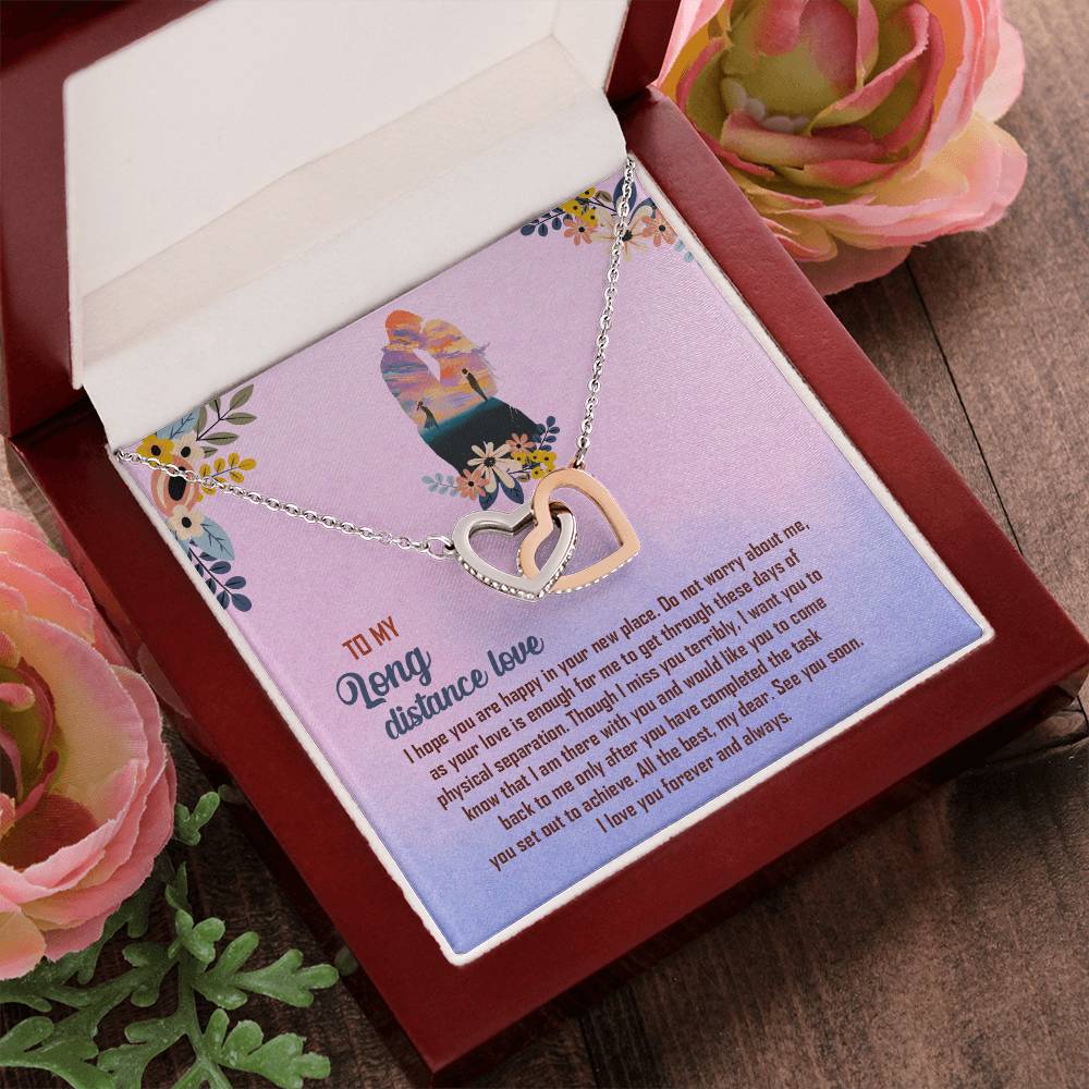 Interlocked Necklace For Long Distance Love Interlocking Hearts Necklace