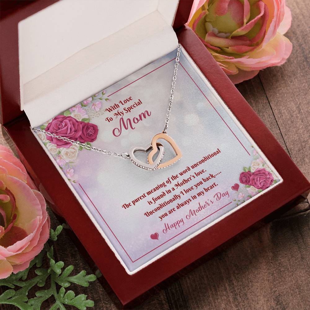 Mother'S Day Hearts Necklace Interlocking Hearts Necklace