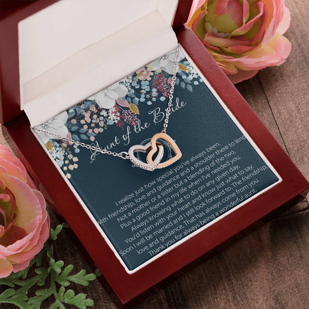 Aunt Of Bride Gift Aunt Of The Bride Necklace Aunt Interlocking Hearts Necklace Wedding Giftaunt Gift For Your Wedding Wedding Gift Aunt
