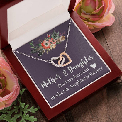 Mother Daughter Gift Necklace Mother'S Day Gift Mother'S Day Necklace Gifts For Mom Interlocking Hearts Necklace