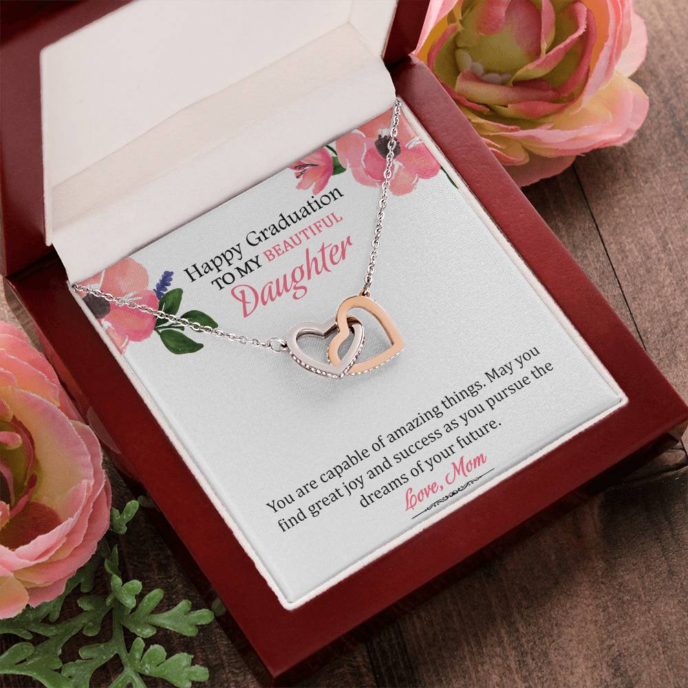 My Successful Daughter' - Limited Stock Interlocking Hearts Necklace
