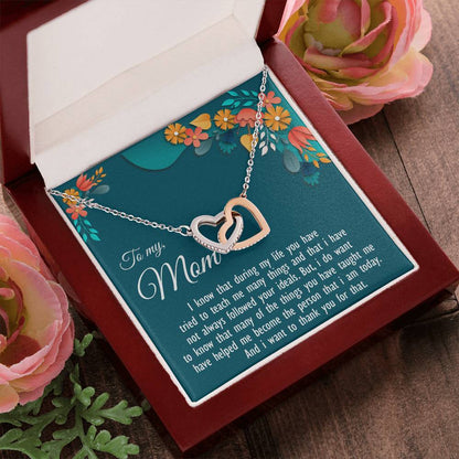 Two Hearts Never-Ending Love Necklace Interlocking Hearts Necklace