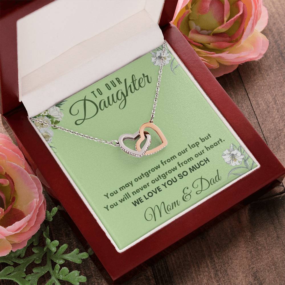 Daughter Interlocking Hearts Necklace