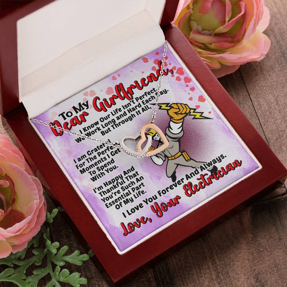 Electrician'S Girlfriend- Interlocking Heart Necklace Interlocking Hearts Necklace