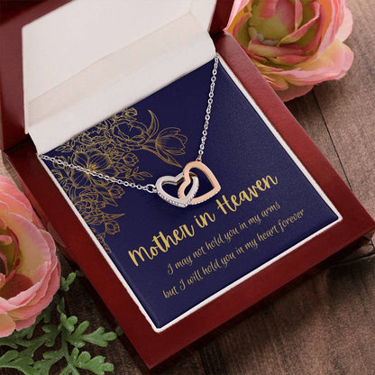 Mother In Heaven - Interlocking Necklace Interlocking Hearts Necklace