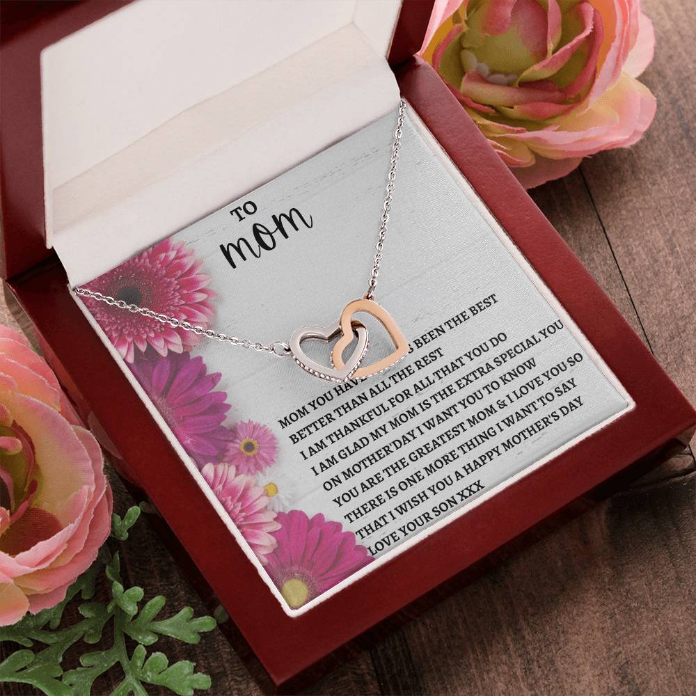 Limited Mothers Day Stock Interlocking Hearts Necklace