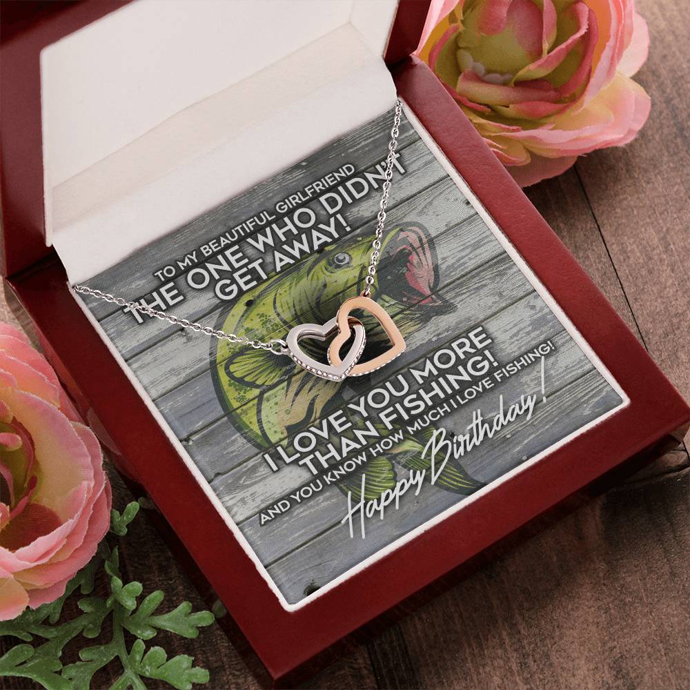 The Girlfriend Who Didn'T Get Away Interlocking Hearts Necklace