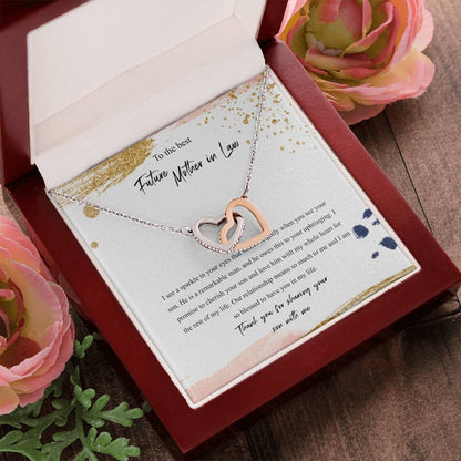 To The Best Future Mother In Law Interlocking Hearts Necklace