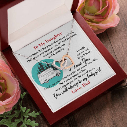 Gift For Daughter - Interlocking Heart Necklace Interlocking Hearts Necklace