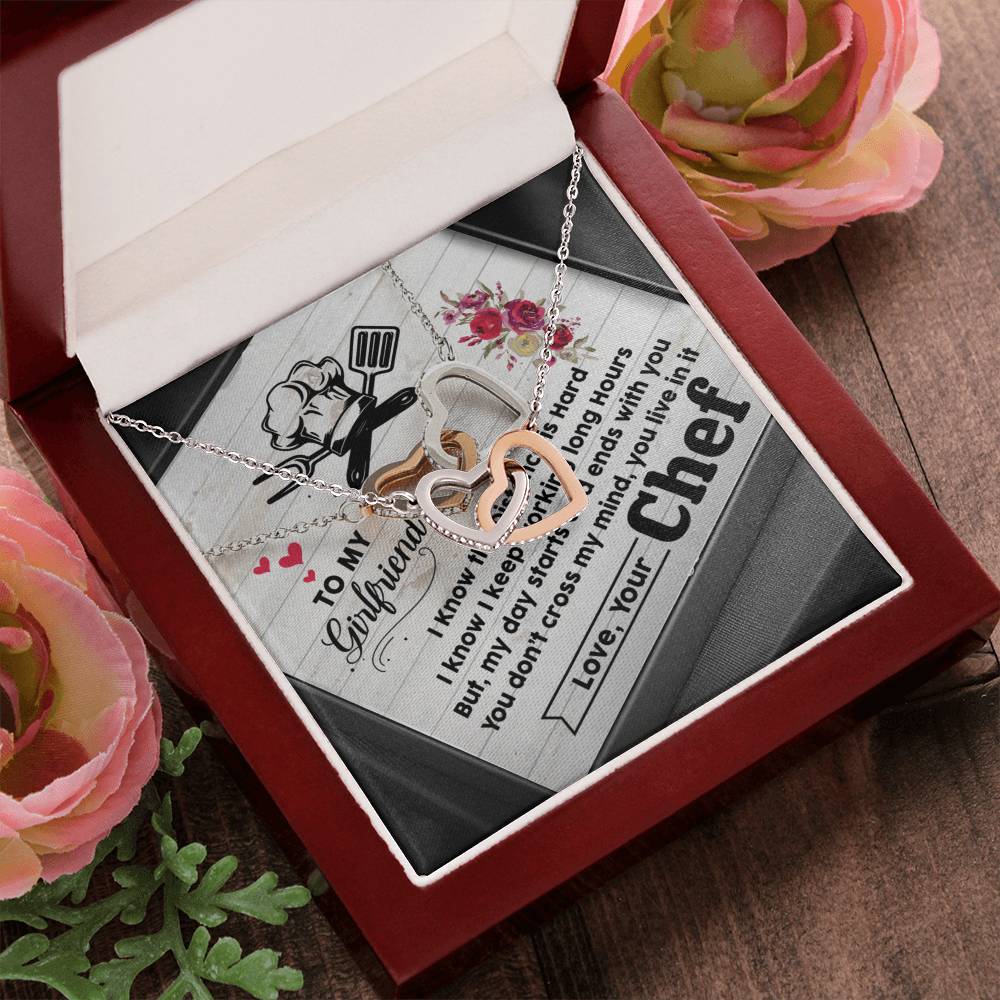 Chef'S Girlfriend-Interlocking Heart Necklace Interlocking Hearts Necklace