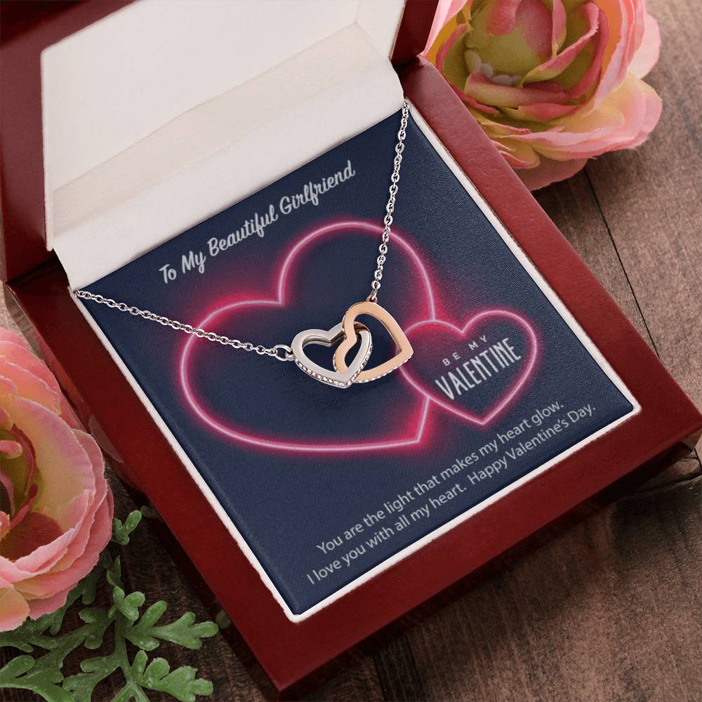 Luxury Hearts Necklace Interlocking Hearts Necklace