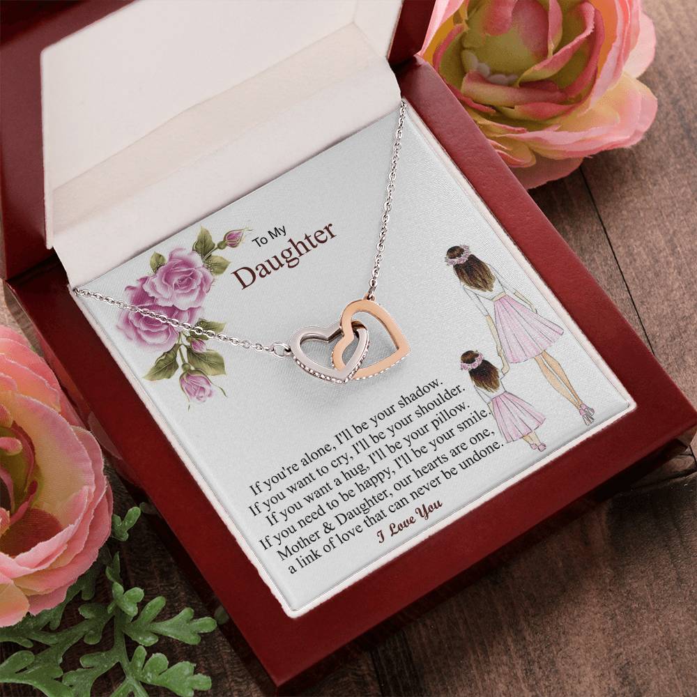Gift For Daughter From Mon Daughter - Necklace Interlocking Hearts Necklace