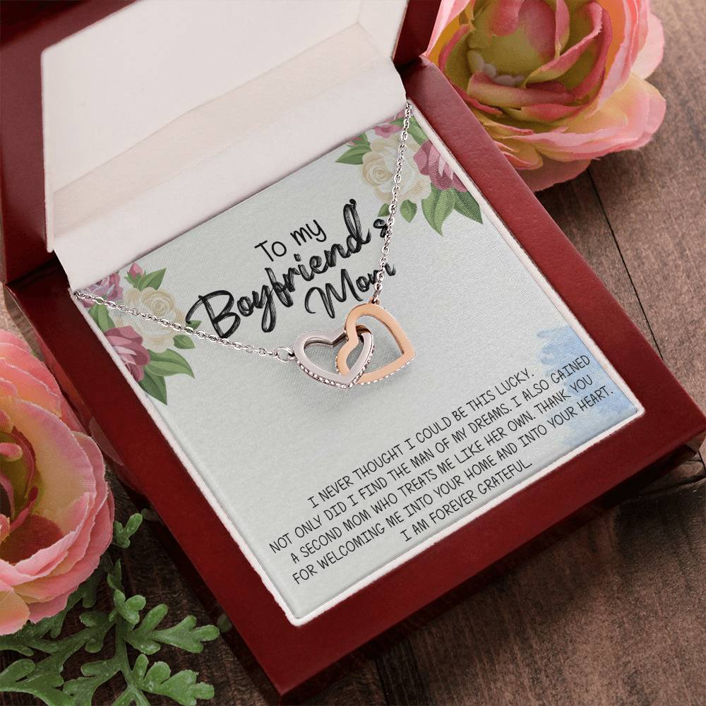Gift For Boyfriend'S Mom Boyfriend'S Mom Gift To My Boyfriends Mom Gift Mother'S Day Gift For Boyfriends Mom Boyfriend Mom Gift Interlocking Hearts Necklace