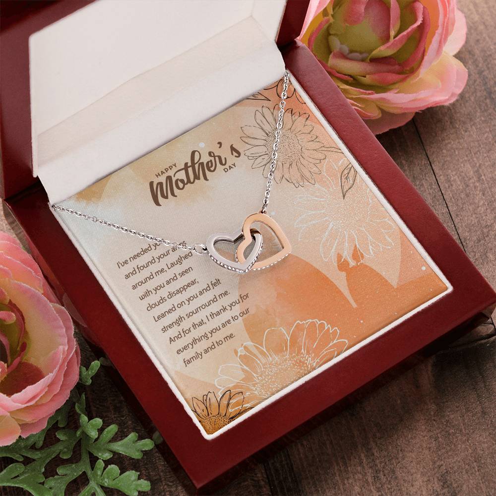 Special Edition Thank You For Everything - Happy Mothers Day Interlocked Hearts Necklace Tm2V5 Interlocking Hearts Necklace