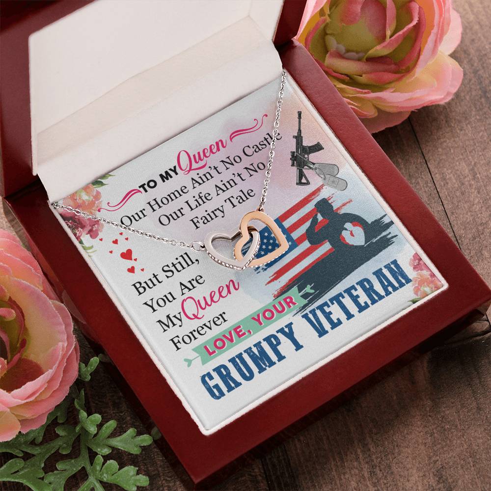 Veteran'S Wife - Interlocking Heart Necklace Interlocking Hearts Necklace