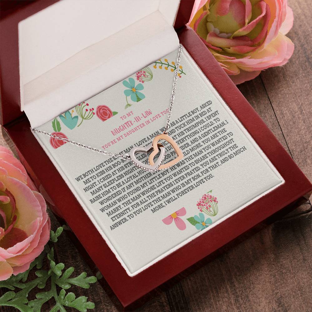 Daughter-In-Law Gift Necklace Necklace Dil Gift Gift For Daughter In Law Interlocking Hearts Necklace